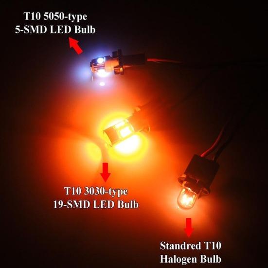 2шт T10 168 194 2825 W5W 19LED Янтарный парковочный фонарь заднего хода
