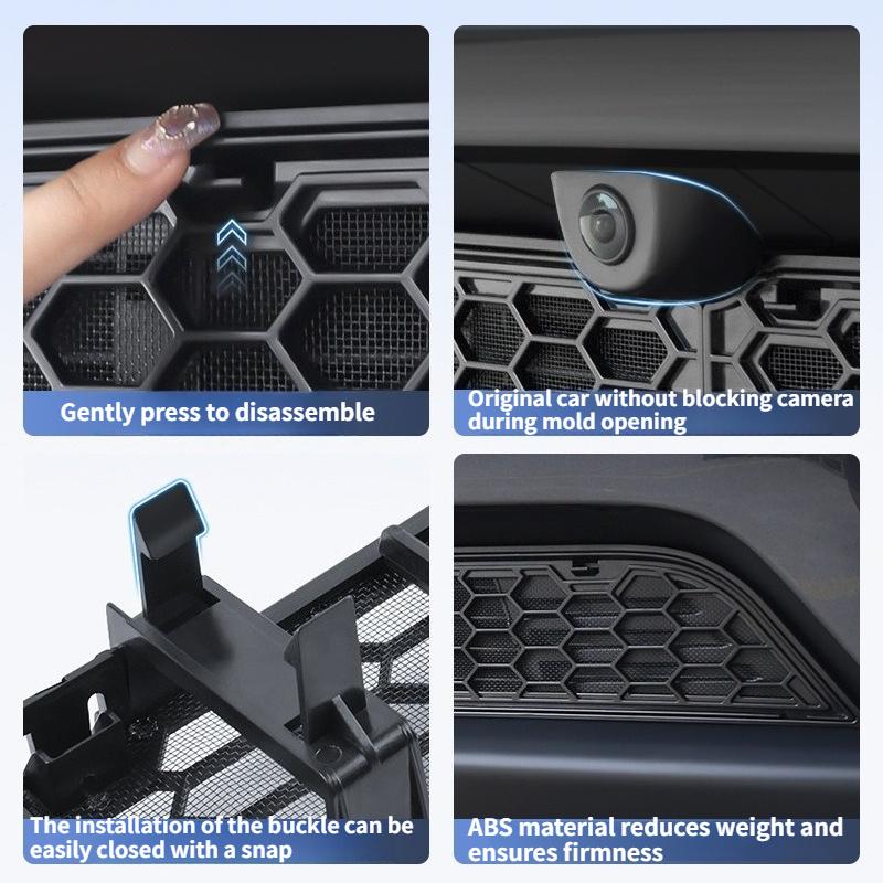 For Tesla New Model 3 Highland 2026 Anti-Insect Net Radiator Mesh with Camera Cutout Design Lower Bumper Intake Grille Accessory
