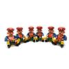 Rajasthani Musician Bawla Set Puppets Idol Ethnic Home Decor Handicrafts Items Piece In Wood (Set of 6)