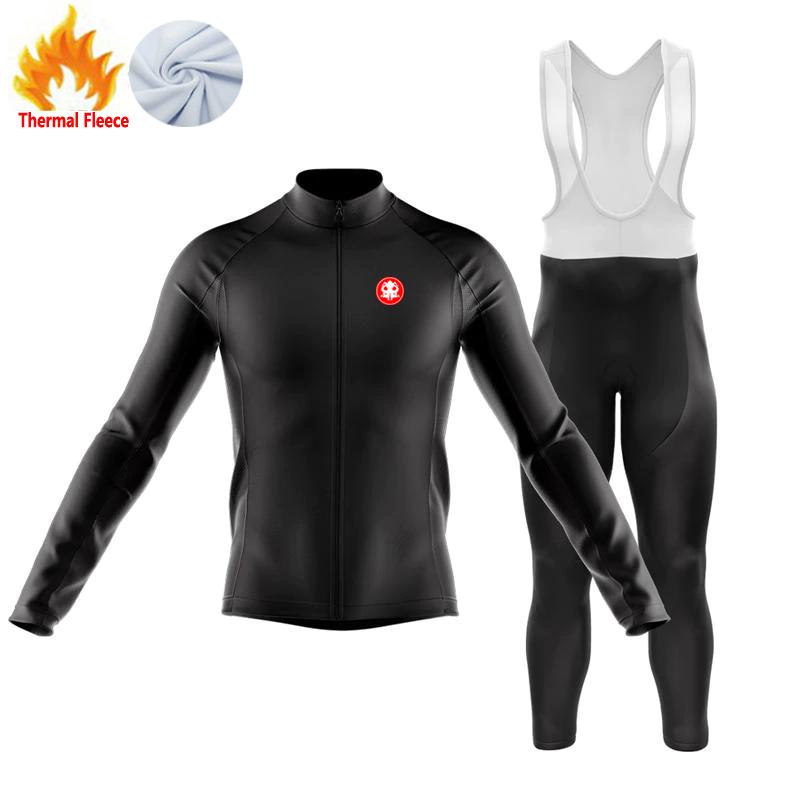 Winter Thermal Fleece Maillot Ciclismo Hombre Cycling Jersey Bicicleta De Ruta Mtb Wielerkleding Heren