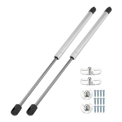 Универсальная газовая пружина-поддержка Motoforti 17"/430 мм 20 фунтов/90 Н/9 кг серебристого цвета для крышки автомобиля, люка лодки, крыши, подъемного окна, под кроватью
