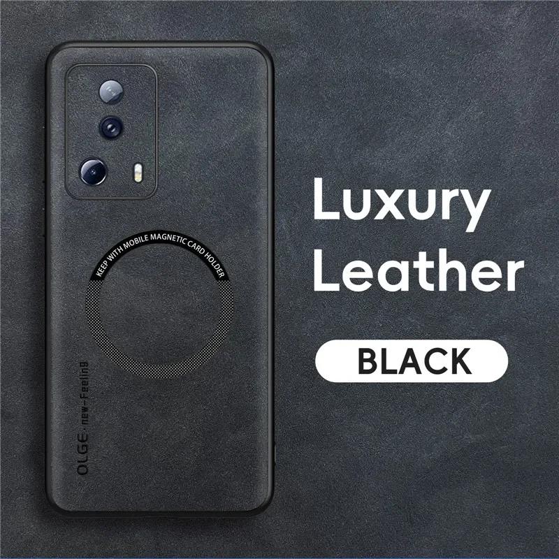 Magnetic Retro Leather Soft Case For Xiaomi 13 Lite Xiaomi13 Lite Wireless Charging Phone Case Cover