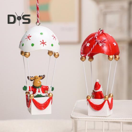 Рождественские украшения на воздушном шаре, Санта/Олень/Снеговик, статуя на воздушном шаре и парашюте, украшение для дерева на праздник