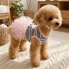 Thin Breathable Dog Cooling Vest Lace Skirt Pet T-shirt Fashion Puppy Princess Dress  Small Dogs
