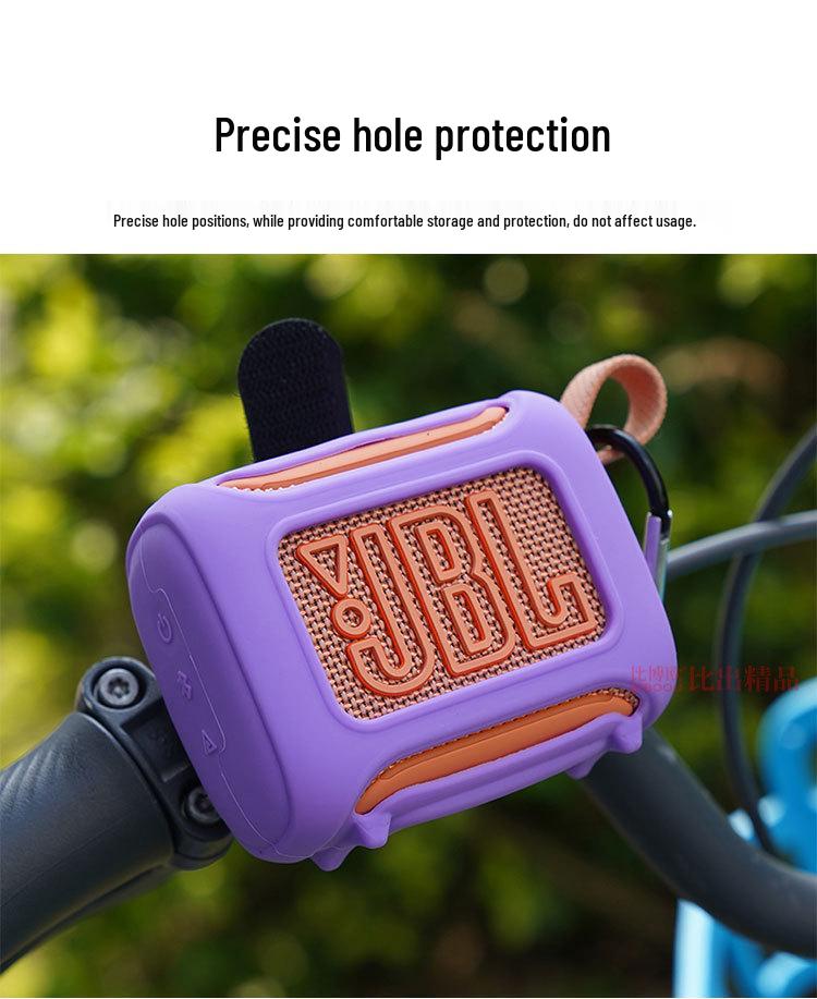 Силиконовый чехол с ремешком для велосипеда для Bluetooth-динамика JBL GO5, Защитная крышка 'Музыкальный Золотой Кирпич' 5-го Поколения