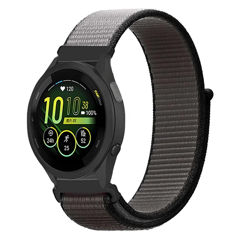 Плетеный нейлоновый ремешок-петля 20 мм 22 мм для Garmin Forerunner 165 55 965 265 255 955 Venu 3 Браслет Garmin Active/Vivoactive 5