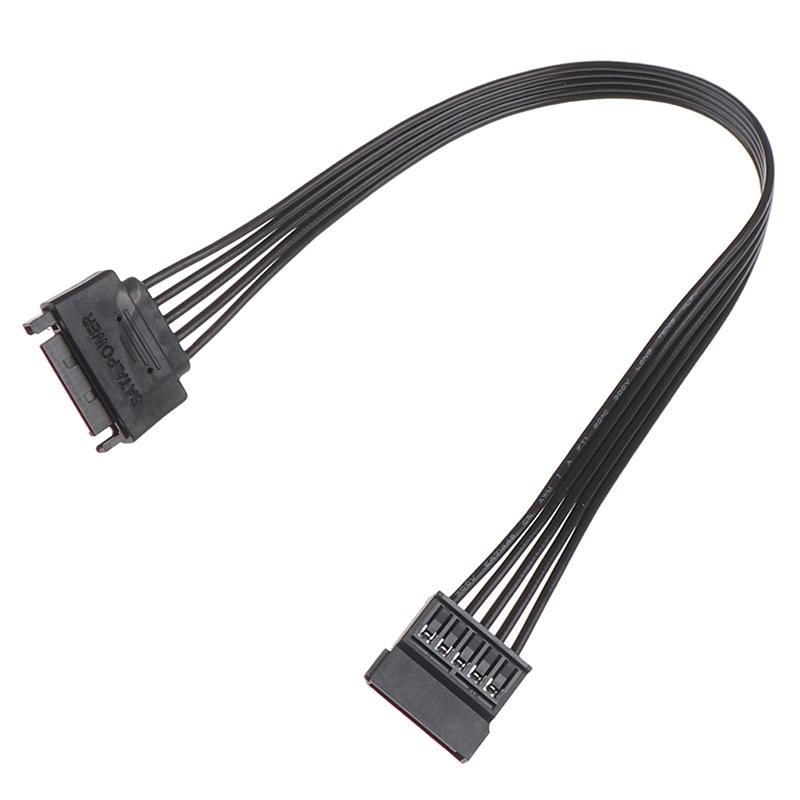 30Cm Sata 15Pin Male To Female Power Cable Hdd Ssd Power Supply Cable