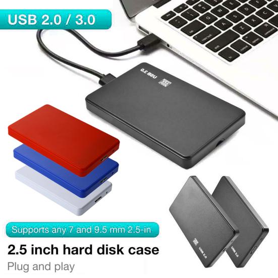 Twardy Dysk SSD Mobilny Stojak na Dysk USB3.0/2.0 ABS Obudowa SATA HDD do Laptopa