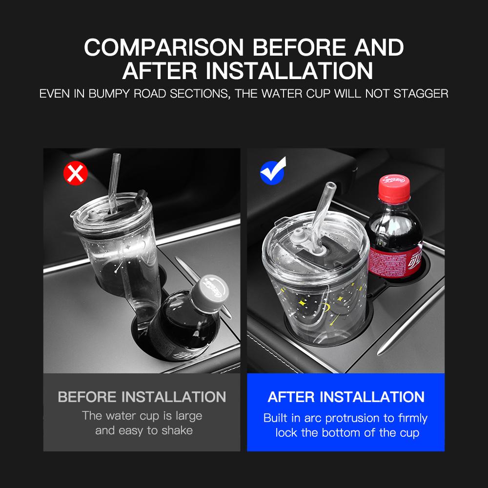 Для Tesla Model 3 Model Y держатель для стакана воды ящик для хранения центральная консоль стакан водонепроницаемые нескользящие подставки /2022 автомобиль