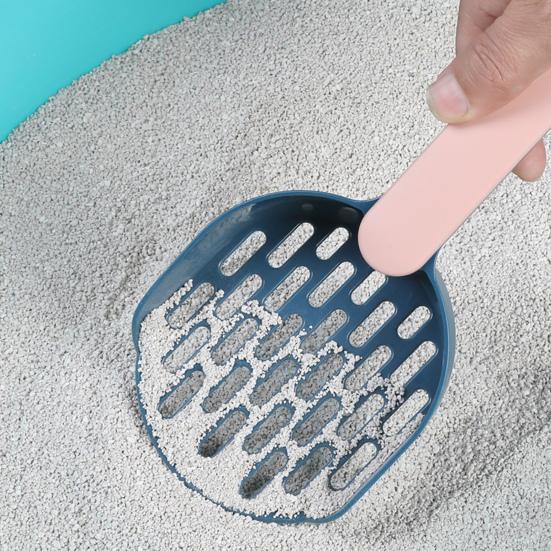 Cat Litter Shovel with Holder Cat Poop Scoop Sifting Shovel with Base Easy Clean Pet Waste Scooper for All Breeds