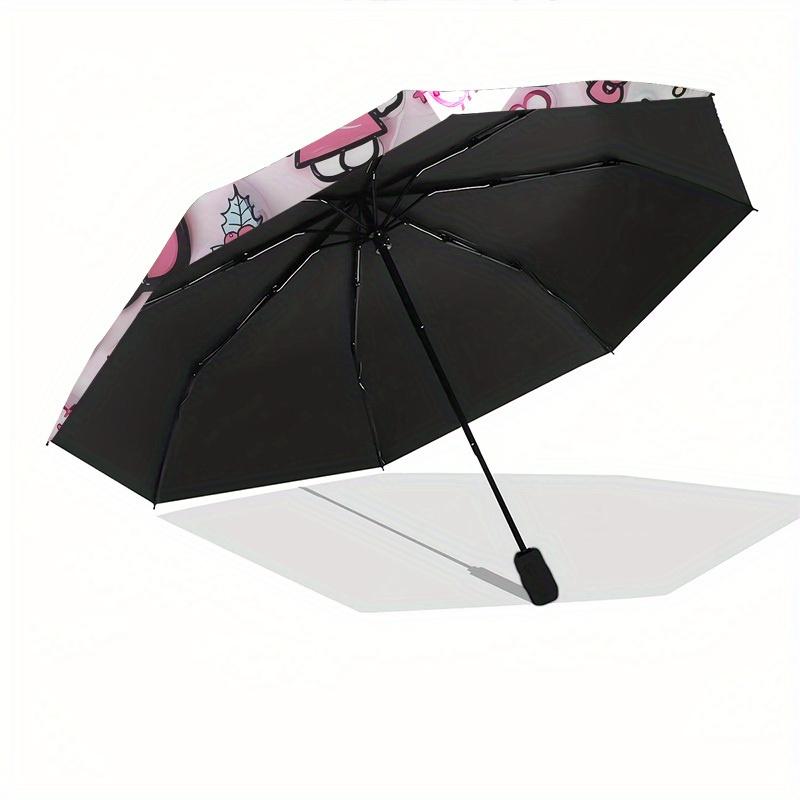 1pc Hello Kitty Winter Wonderland Umbrella with Plastic Handle,Suitable for All Seasons Home Travel Outdoor UmbrellaSanlio043