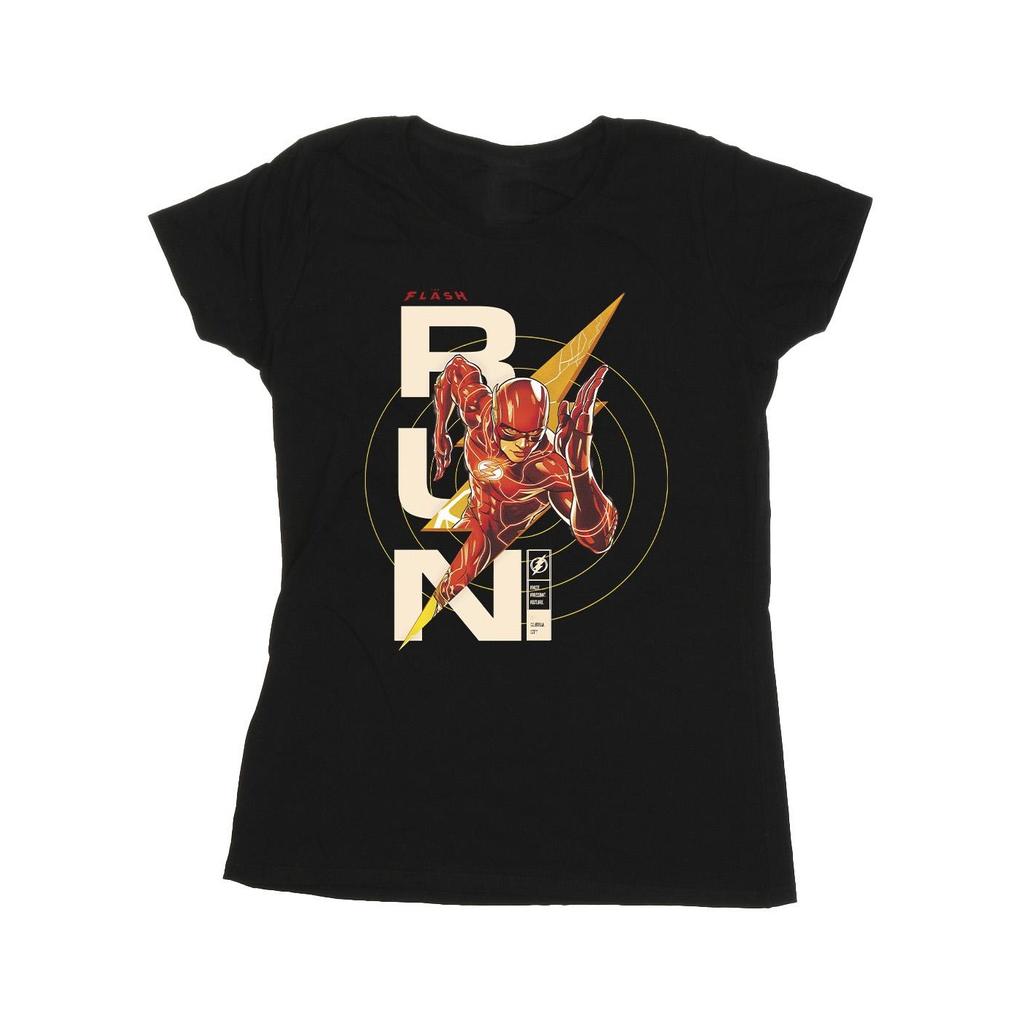 DC Comics Womens/Ladies The Flash Run Cotton T-Shirt
