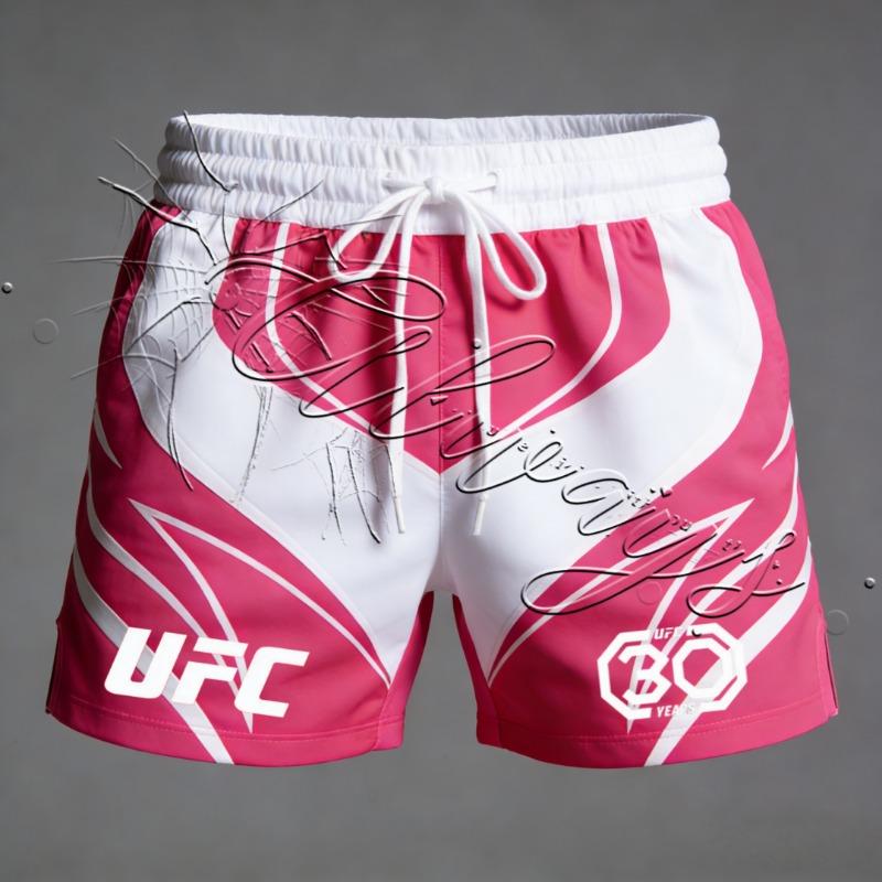 Летние Новые 2026 UFC MMA Энтузиаст Тренировочные Быстросохнущие Дышащие Сетчатые Шорты Мужские Боевые Борцовские Шорты для Санда Бокса