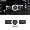 3Pcs Car Volume ON Buttons Cover Stickers Trim Fit For Mercedes Benz A B C ML CLS Class GLA200 ML GLK300 E260 Auto Accessories