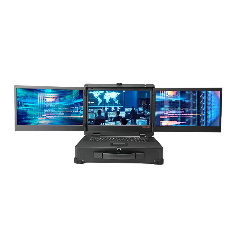 Dongtintech 17.3-inch Triple Screen Rugged Portable Workstation (CN version)