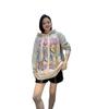 Women's Autumn/Winter Thick Knit Sweater: Fashionable Printed Long Sleeve Mink Hair Top