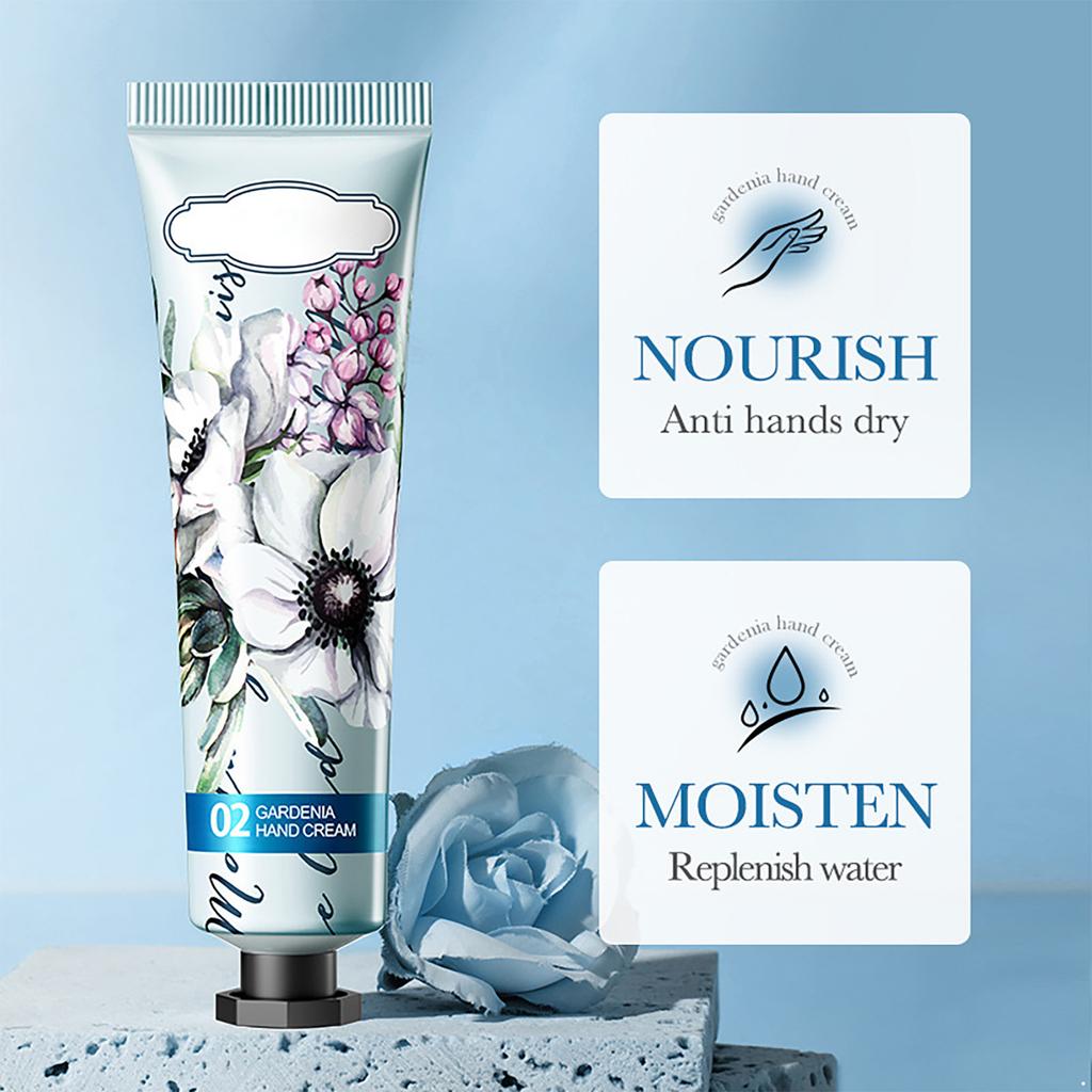 Дорожный набор кремов для рук (5 шт.), Увлажняющий крем с фруктово-цветочными ароматами, Питательный уход для сухих и потрескавшихся рук зимой