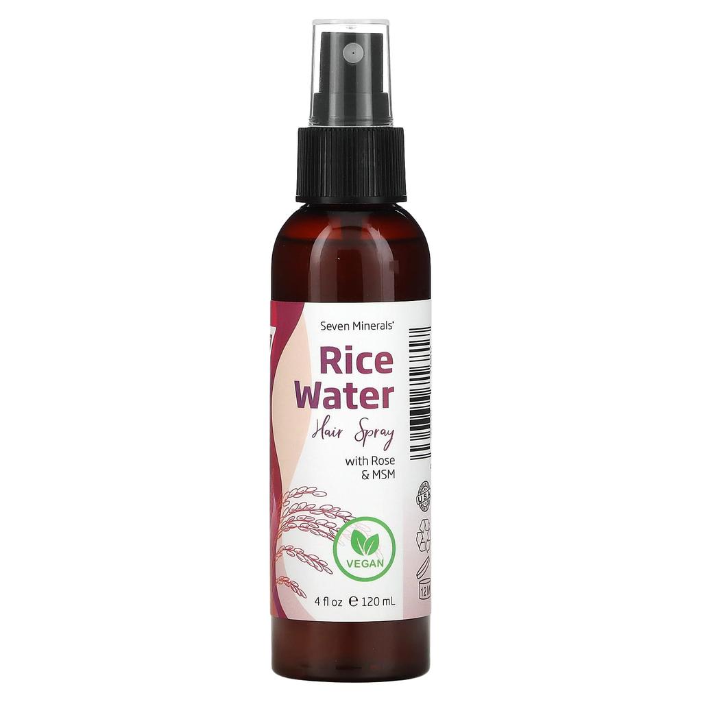 Rice Water Hair Spray with Rose and MSM, 120 Ml (4 Fl Oz)