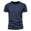 Cotton Tee Shirt Men Summer Clothing Short Sleeve O Neck Solid Sports T Shirts Men's Black White Tops