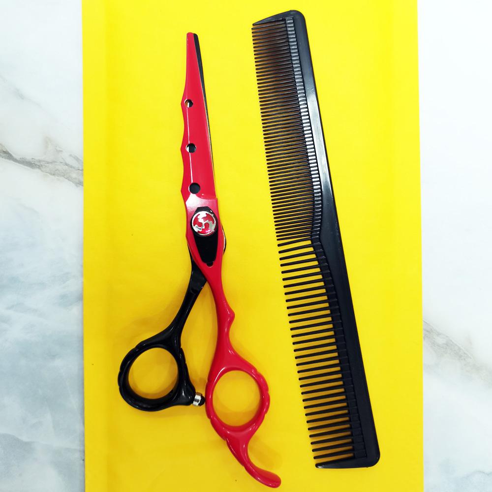 Набор парикмахерских ножниц, черный, красный, расширенный дизайн, регулировка поворота, острые парикмахерские ножницы