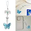 Colorful Phone Charm Acrylic Butterfly Keychain Fashionable Versatile Use Accessory Charm for Phones Bags and More