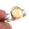 Natural Citrine Gemstone Handmade 925 Solid Sterling Silver Ring Size 7 E5p34