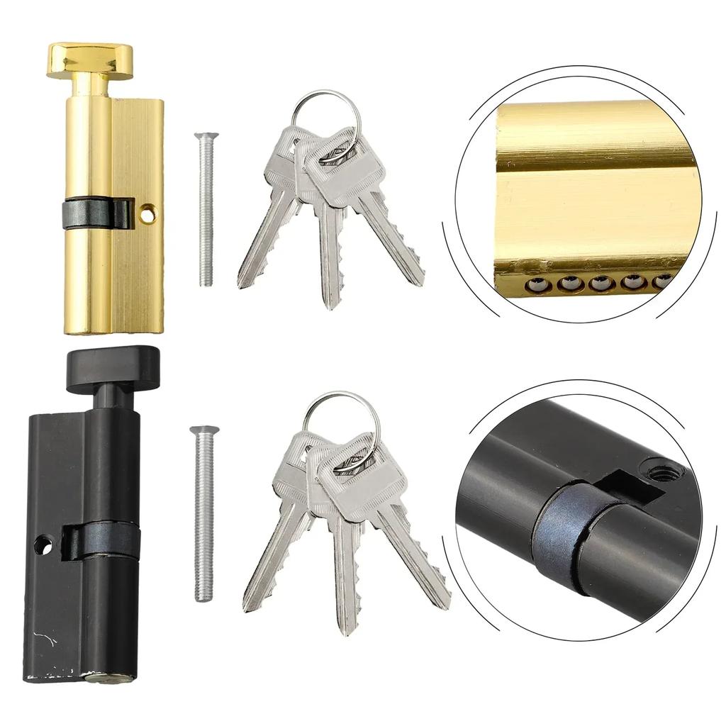 Universal Lock Cylinder Wooden Door Handle Lock Cylinder Indoor Wooden Door Lock Core Household Anti-theft Security Keyed