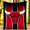 1pc Chicago Bulls Theme Blanket - Digital Print, Polyester, Cozy for All Seasons, Perfect for Outdoor, and Travel