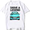 Drive The Legend Франция TWG 90-х Электромобиль Футболка Унисекс Летняя Мужская С коротким рукавом Харадзюку Белая Хип-Хоп Повседневная Футболки для мальчиков Модные Топы