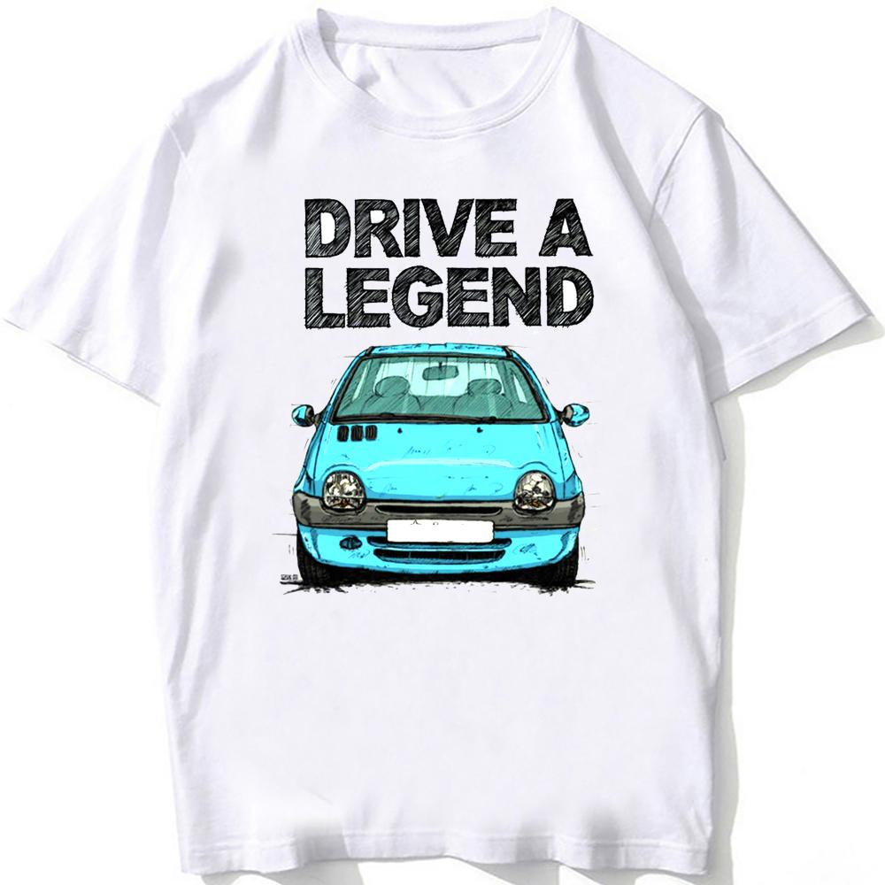 Drive The Legend Франция TWG 90-х Электромобиль Футболка Унисекс Летняя Мужская С коротким рукавом Харадзюку Белая Хип-Хоп Повседневная Футболки для мальчиков Модные Топы