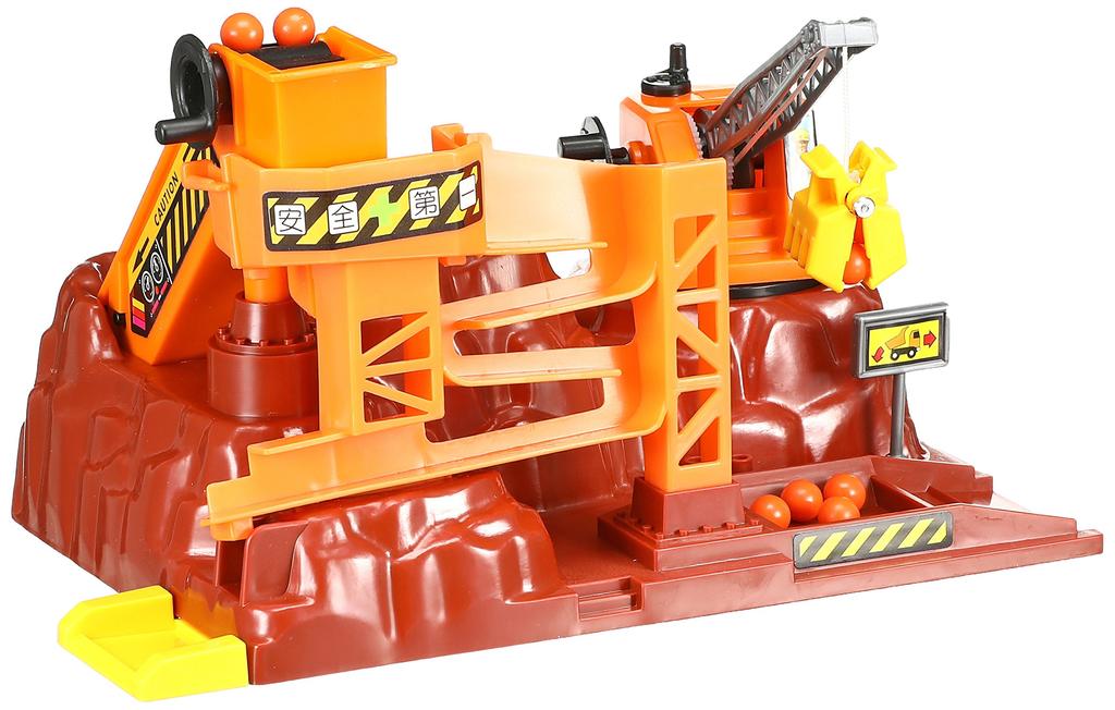 TAKARA TOMY "Tomica Action Construction Site" Игрушка-миниатюрная машинка, Унисекс, Возраст от 3 лет, Соответствует стандартам безопасности игрушек, Знак ST, TOMICA TAKARA TOMY