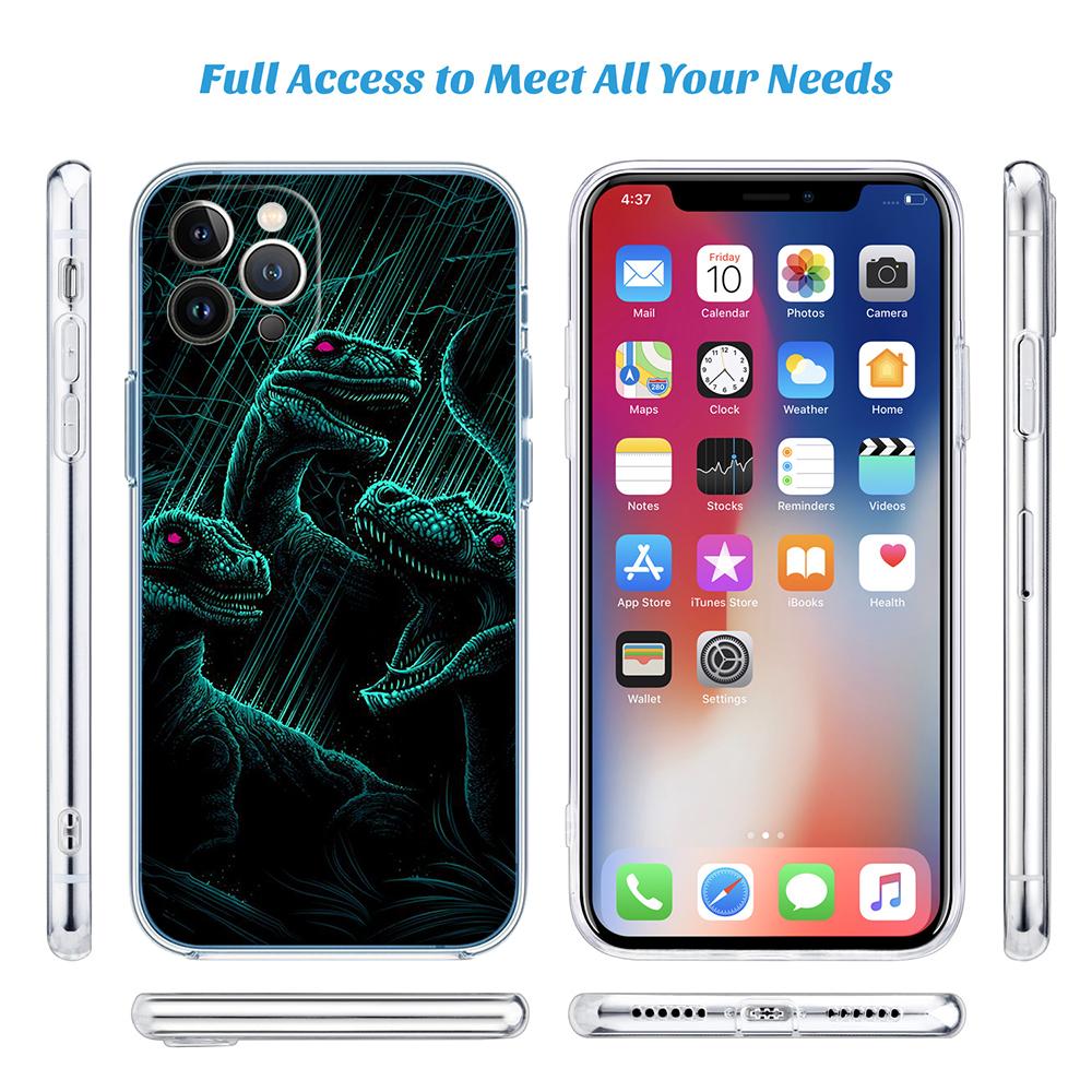 BF41 Dinosaur Phone Case for Motorola Moto G10 G20 G30 G31 G32 G34 G35 G41 G42 G50 G51 G52 G55 G60 G60S G62 G71 G72 G75