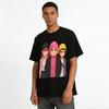 Cool Trio Anime Print Casual Top Unisex Loose Fit Versatile Daily T-Shirt Streetwear Pure cotton T-shirt