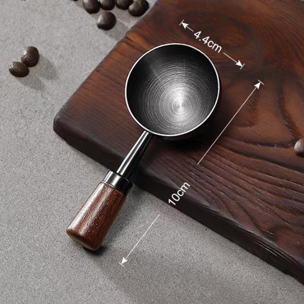 1 шт., мерная ложка с ручкой из грецкого ореха, ложка для кофейного порошка, кухонный инструмент для домашней выпечки, мерный стакан, измерительные инструменты для кухни