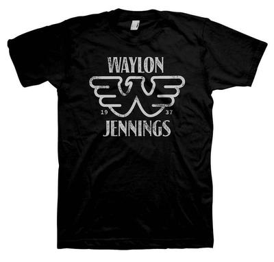Футболка унисекс с логотипом Waylon Jennings