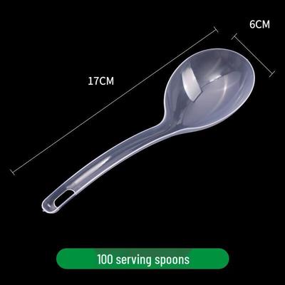 Одноразовые большие ложки для сервировки (Упаковка 100 шт.)