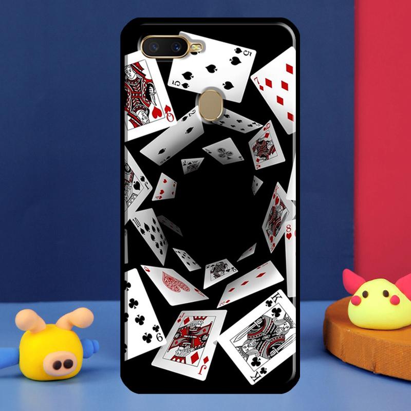 Кейс для казино Лас-Вегас с покером для Oppo A16 A76 A96 A58 A78 A98 A5 A9 A91 A15 A17 A77 A52 A72 A74 A94 A54S A57S Чехол