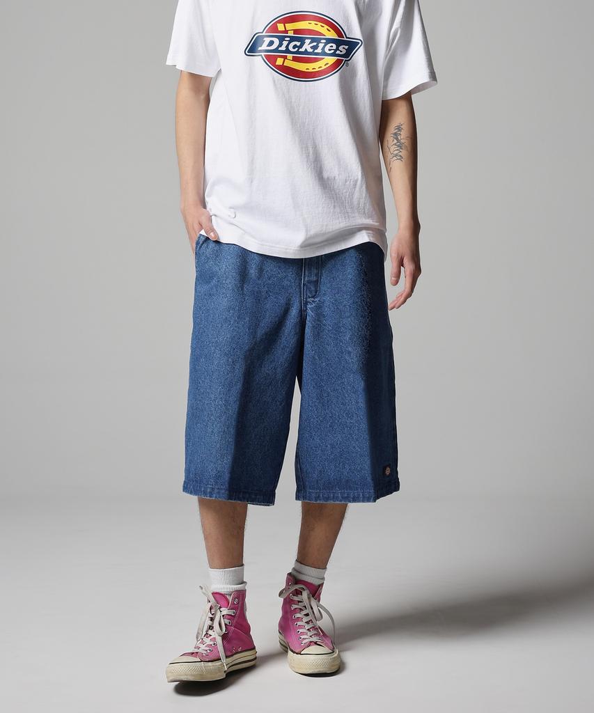 Dickies 42283 Свободные джинсовые рабочие шорты Средне-синие