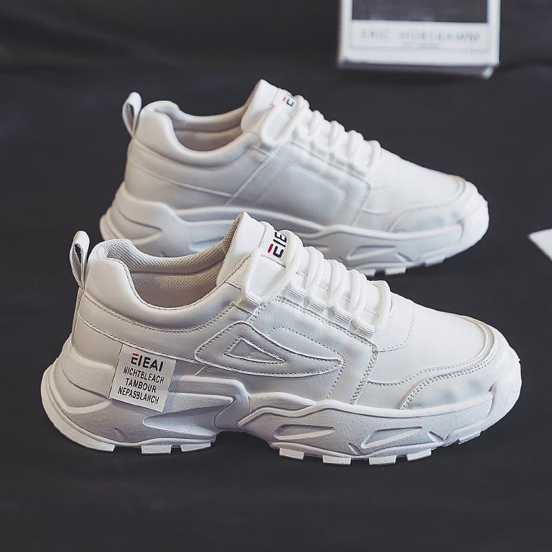 Мужская спортивная обувь, новая повседневная обувь, спортивная универсальная белая обувь, мужская кожаная обувь, модная обувь для папы, обувь для доски, мужская