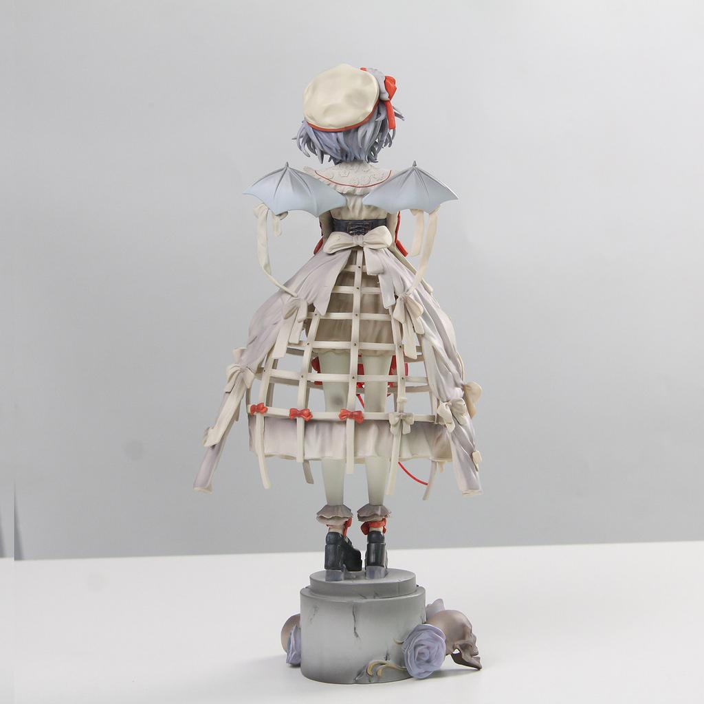 Touhou Project Remilia Scarlet Anime Model Short Hair Vampire Girl Statue Collectible Desktop Decoration Model Toy For Otaku Fans