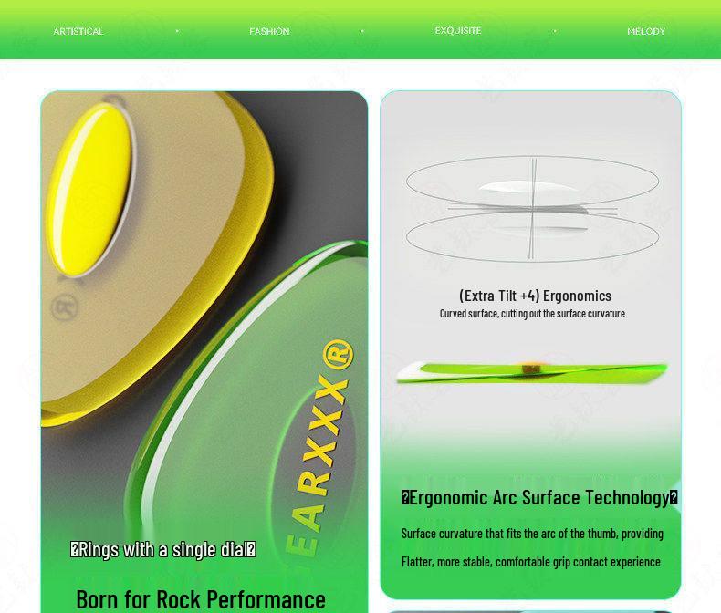 GEARXXX NGAP Нескользящий медиатор для акустической и электрогитары для скоростной игры и специальных видов боя