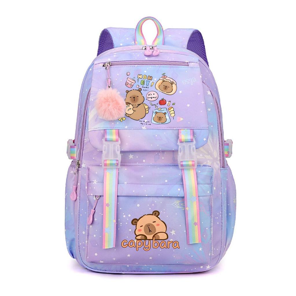 Cute Printed Children'S Lightweight Backpack, Primary And Secondary School School Bag