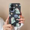 For Vivo X90 Y17S  Y27 V29 Lite Y78+ Y36 Pro Back Covers Cute Dinosaur Cartoon Pattern Shockproof Bumper Liquid Silicone High Quality Coques For Vivo