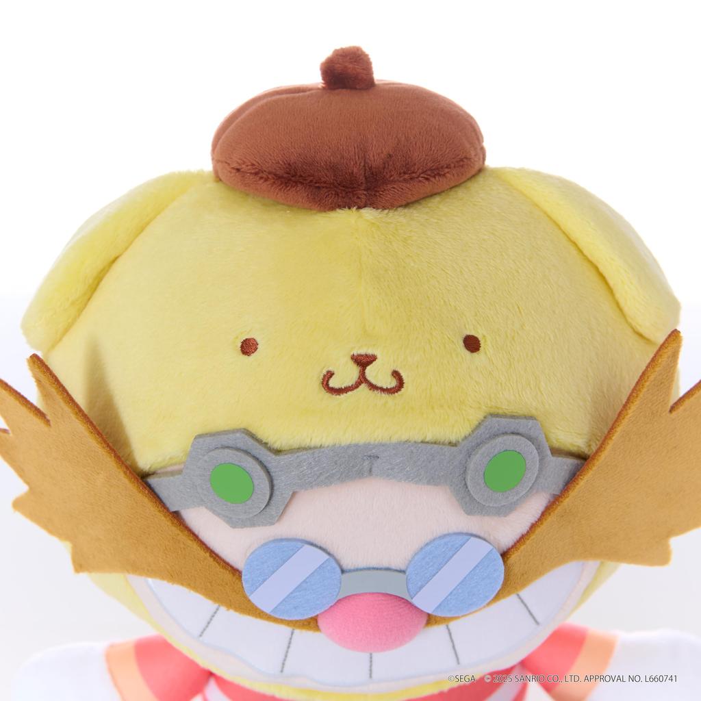 SEGA FAVE SONIC & FRIENDS Плюшевая игрушка-персонаж Sanrio M Доктор. Эггман x Помпомпурин