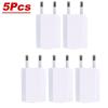 EU Plug USB Travel Wall Charger 5V 1A Power Adapter For Apple iPhone Samsung Xiaomi Google Universal EU Quick Charger Plug