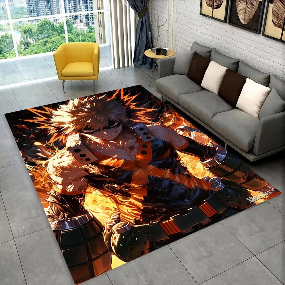 My Hero A Academia Deku Bakugou Anime Carpet Rug Art for Room Decor Home Bedroom Sofa Gift Kids Area Rug Non slip Floor Mat