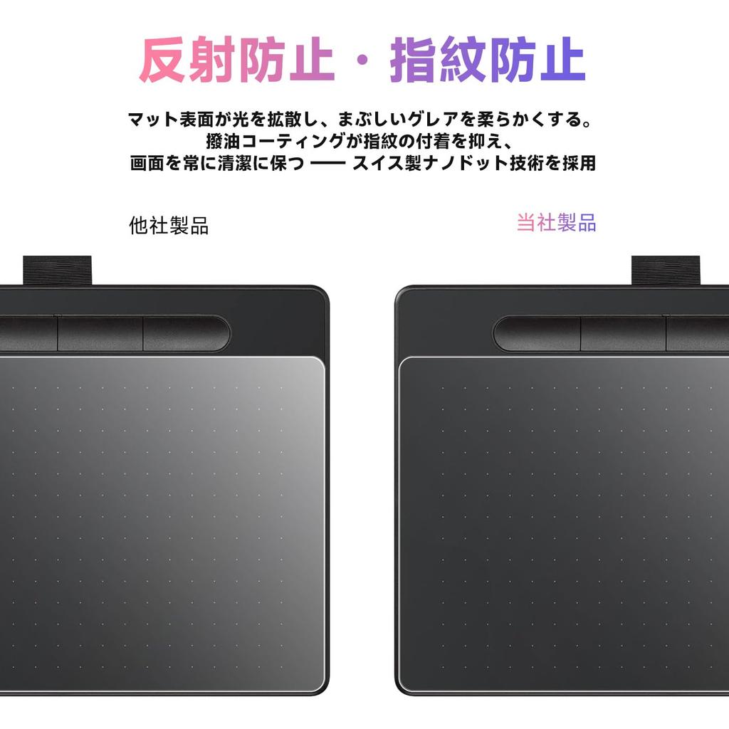 Защитная пленка LAZIRO для планшета Wacom Intuos Medium Pen Display, для рисования, ПЭТ, защита от отпечатков пальцев, воды, масла, с закругленными краями, глянцевая поверхность (2 упаковки) -