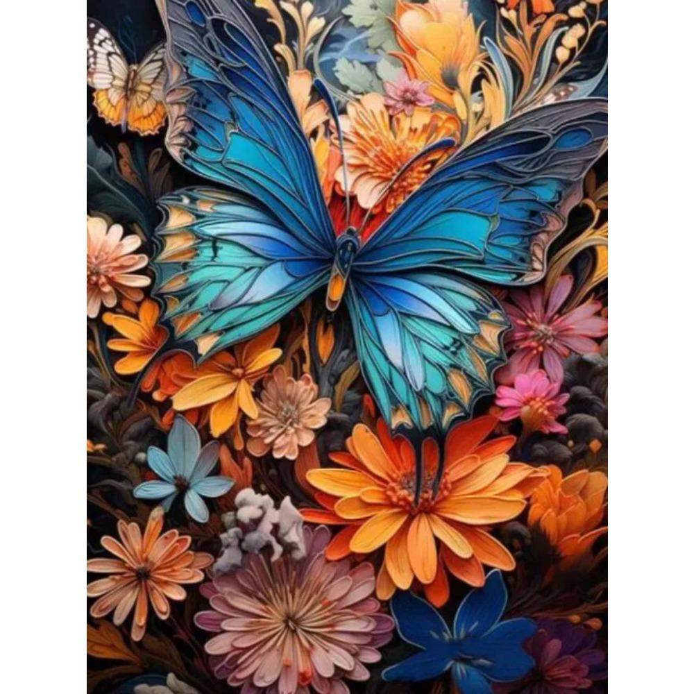 Алмазная картина Полный дрель Лебедь Слон Круглая алмазная живопись Ручная работа Красивая бабочка Цветок Diy Алмазная мозаика Картина Украшение дома