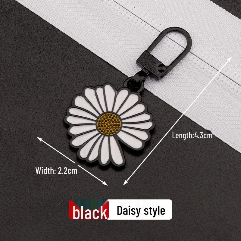 Metal Zipper Pull Tab with Removable Head for Clothing Repair and Accessories