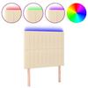 VidaXL LED Headboard Bedroom Furniture Single Bed Accessory Headboard Bed Frame Interior Cream 3122649